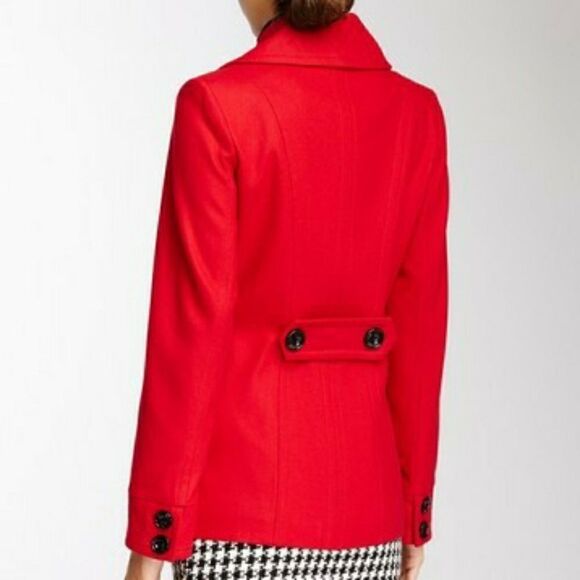 Ellen Tracy Double Breasted Wool Blend Coat - Picture 3 of 8